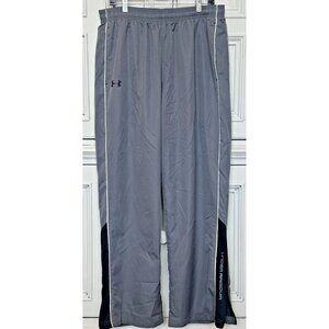 Under Armour Men's XL Windbreaker Pants Joggers Gray Ankle Zip